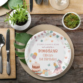 Schattigee Dino Roar verjaardagsfeest Borden Papieren Bordje