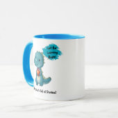 Schattigee Dino Rugzak Sticker voor Kinderen Mok (Voorkant links)