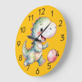 Schattigee Dino-T-Rex wandklok (Hoek)