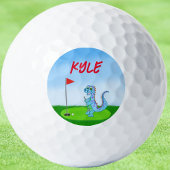 Schattigee Dinosaur Golf gepersonaliseerd Golfballen