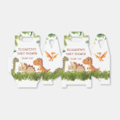 Schattigee Dinosaur Greenery Baby shower gunstbox Bedankdoosjes (Uitgevouwen)