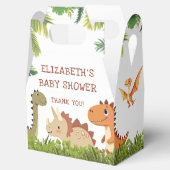 Schattigee Dinosaur Greenery Baby shower gunstbox Bedankdoosjes (Geopend)