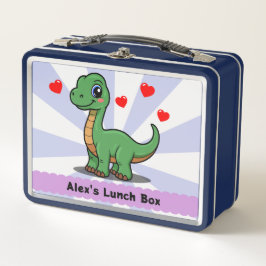 Schattigee Dinosaur Lunch Box – Naam toevoegen