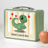 Schattigee Dinosaur Lunch Box – Naam toevoegen (In situ)