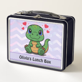 Schattigee Dinosaur Lunch Box – Naam toevoegen