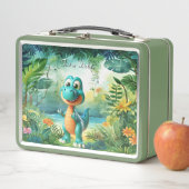 Schattigee Dinosaur Metal Lunch Box (In situ)