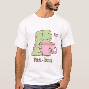 Schattigee Dinosaur Tea-Rex Knuffelen Teacup T-shirt