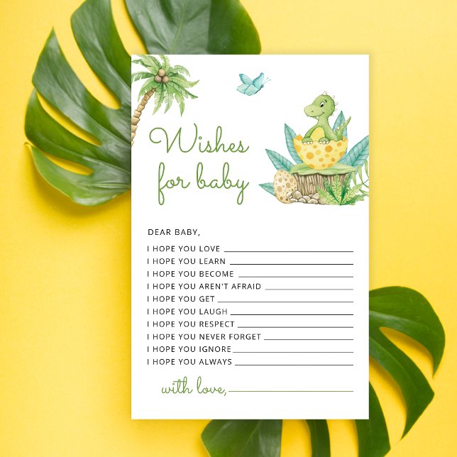 Schattigee Dinosaur Waterverf Wensen voor Baby Gam (Creator heeft geüpload)