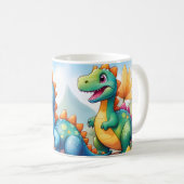 Schattigee Dinosaurus 11 oz Mok voor kinderen (Voorkant rechts)