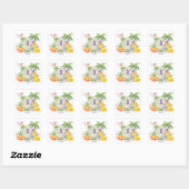 Schattigee Dinosaurus 1e Verjaardag Sticker (Vel)