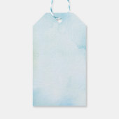 Schattigee Dinosaurus 1e Verjaardagsfeestje Cadeau Cadeaulabel (Achterkant)