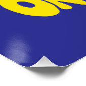 Schattigee dinosaurus Baby aan boord van autostick Perfect Poster (Hoek)