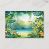 Schattigee Dinosaurus Baby shower Enclosure Kaart (Achterkant)