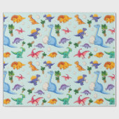 Schattigee dinosaurus baby's | BABY Cadeaupapier (Vlak)