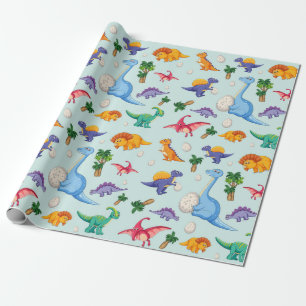 Schattigee dinosaurus baby's BABY Cadeaupapier
