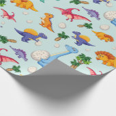 Schattigee dinosaurus baby's | BABY Cadeaupapier (Hoek)