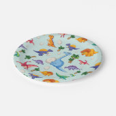 Schattigee dinosaurus baby's | BABY Papieren Bordje (Gekanteld)