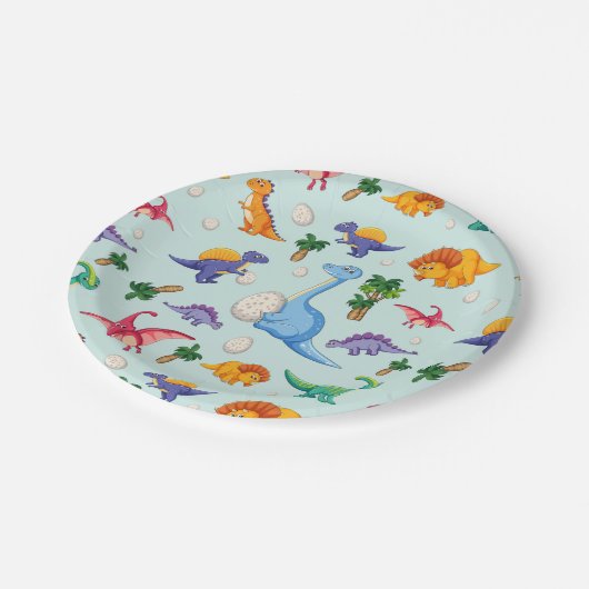 Schattigee dinosaurus baby's | BABY Papieren Bordje (Gekanteld)