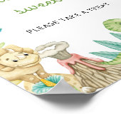 Schattigee dinosaurus baby's zijn zoet poster (Hoek)