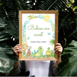 Schattigee dinosaurus baby's zijn zoet poster