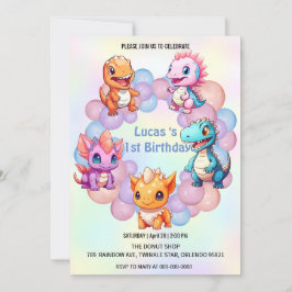 Schattigee dinosaurus Balloon School kinderen verj Kaart