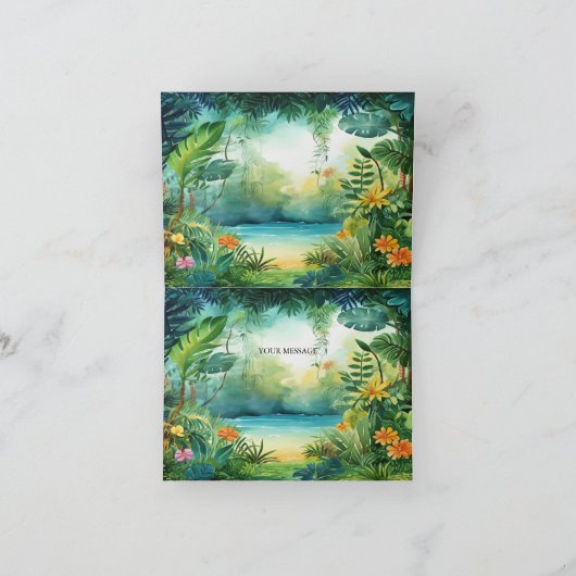 Schattigee dinosaurus bedankkaart (Binnen)