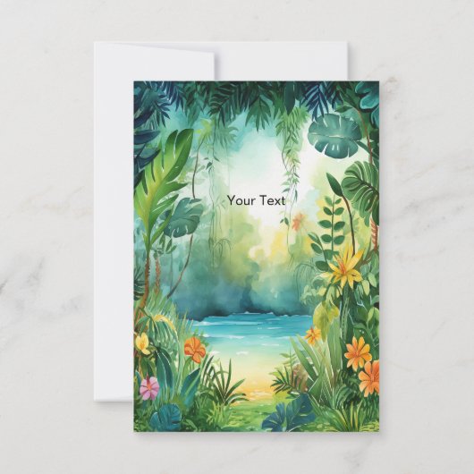 Schattigee dinosaurus bedankkaart (Achterkant)