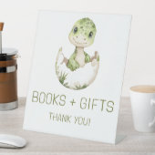 Schattigee Dinosaurus Boeken en Geschenken Baby sh Reclamebord Met Voetstuk (Insitu)
