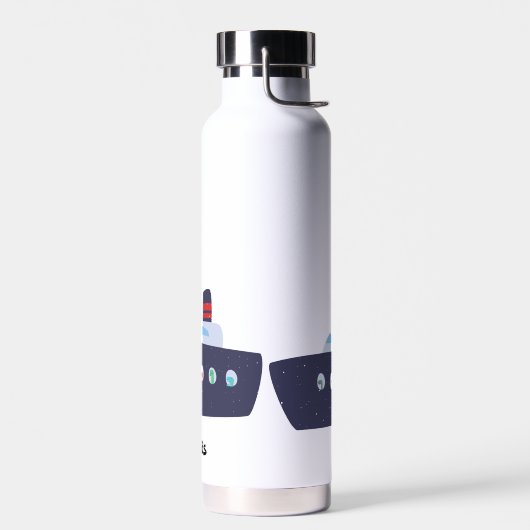 Schattigee dinosaurus bootschip Terug naar School  Waterfles (Links)