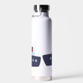 Schattigee dinosaurus bootschip Terug naar School Waterfles (Rechts)