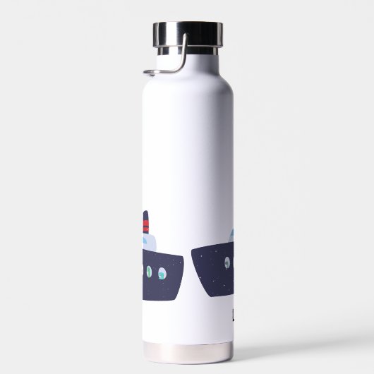 Schattigee dinosaurus bootschip Terug naar School  Waterfles (Rechts)