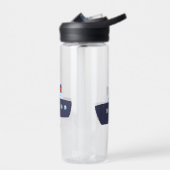 Schattigee dinosaurus bootschip Terug naar School  Waterfles (Links)