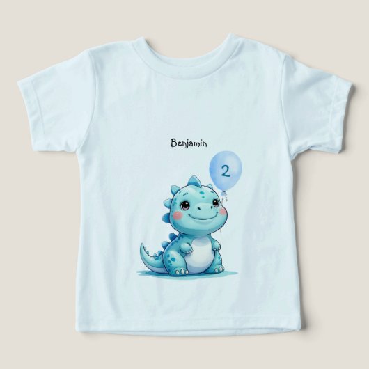 Schattigee dinosaurus brullen Boy Happy verjaardag (Design voorkant)