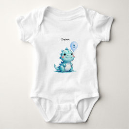 Schattigee dinosaurus brullen Boy Happy verjaardag Romper