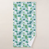 Schattigee dinosaurus cartoon dieren badhanddoek (Badhanddoek)
