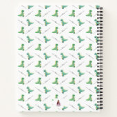 Schattigee dinosaurus custom boys notitieboek (Achterkant)