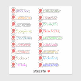 Schattigee Dinosaurus Custom Meerdere Namen Sticke Sticker