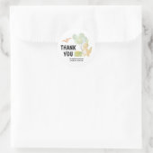 Schattigee Dinosaurus Dank U Verjaardag Sticker (Tas)