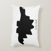 Schattigee Dinosaurus Decoratieve Accent Pillow Accent Kussen (Achterkant (Verticaal))