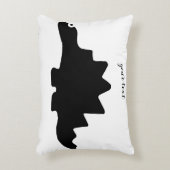 Schattigee Dinosaurus Decoratieve Accent Pillow Accent Kussen (Voorkant(Verticaal))