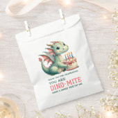 Schattigee dinosaurus dino-mijt verjaardagsfeest bedankzakje (Geknipt)