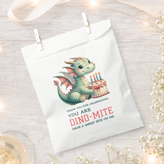 Schattigee dinosaurus dino-mijt verjaardagsfeest bedankzakje (Geknipt)