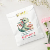 Schattigee dinosaurus dino-mijt verjaardagsfeest bedankzakje (Gezegeld)