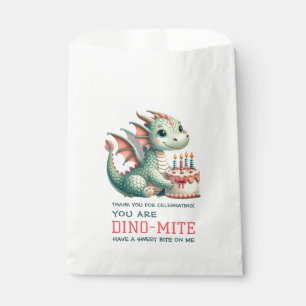 Schattigee dinosaurus dino-mijt verjaardagsfeest bedankzakje
