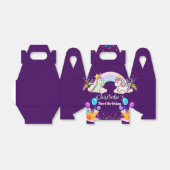 Schattigee dinosaurus eenhoorn regenboog ballon ve bedankdoosjes (Uitgevouwen)