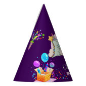 Schattigee dinosaurus eenhoorn regenboog ballon ve feesthoedjes (Links)