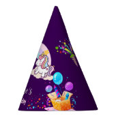 Schattigee dinosaurus eenhoorn regenboog ballon ve feesthoedjes (Rechts)