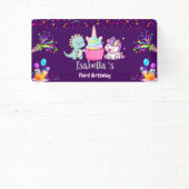 Schattigee Dinosaurus Eenhoorn regenboog Ballon Ve Spandoek (Insitu)