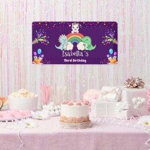 Schattigee Dinosaurus Eenhoorn regenboog Ballon Ve Spandoek