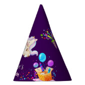 Schattigee Dinosaurus Eenhoorn regenboog Baloon ki Feesthoedjes (Rechts)